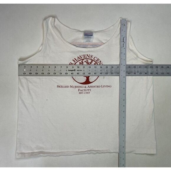 VINTAGE Aids Walk Miami 1996 Graphic Tank Top Women XL White 90s Single Stitch - Picture 11 of 12